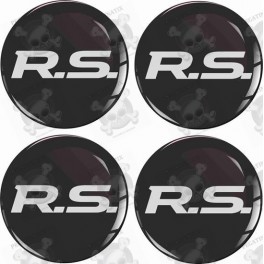 RENAULT RS Wheel centre Gel Badges adesivos x4