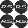 RENAULT RS Wheel centre Gel Badges Aufkleber x4