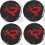RENAULT R26R Wheel centre Gel Badges Stickers decals x4 (Compatible Product)
