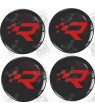 RENAULT R26R Wheel centre Gel Badges Autocollant x4