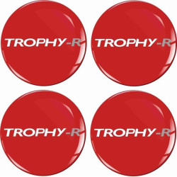 RENAULT Trophy Wheel centre Gel Badges Autocollant x4