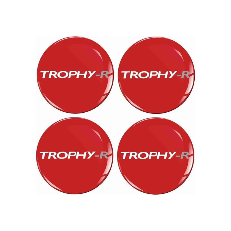 RENAULT Trophy Wheel centre Gel Badges Autocollant x4