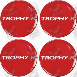 RENAULT Trophy Wheel centre Gel Badges Adesivi x4