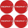 RENAULT Trophy Wheel centre Gel Badges Autocollant x4