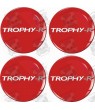 RENAULT Trophy Wheel centre Gel Badges adesivos x4
