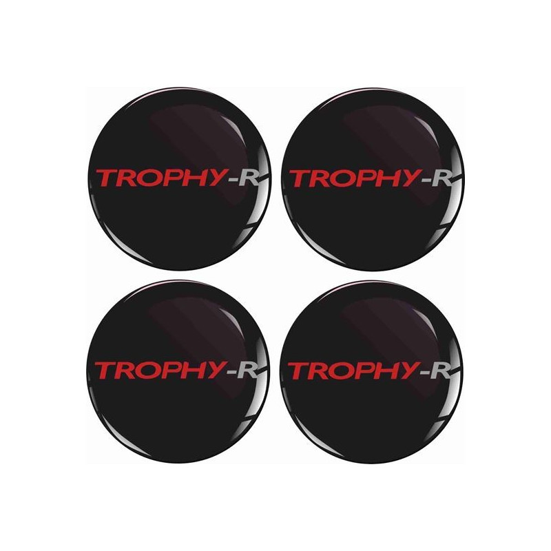 RENAULT Trophy Wheel centre Gel Badges Adesivi x4