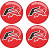SEAT LEÓN FR Wheel centre Gel Badges Aufkleber x4