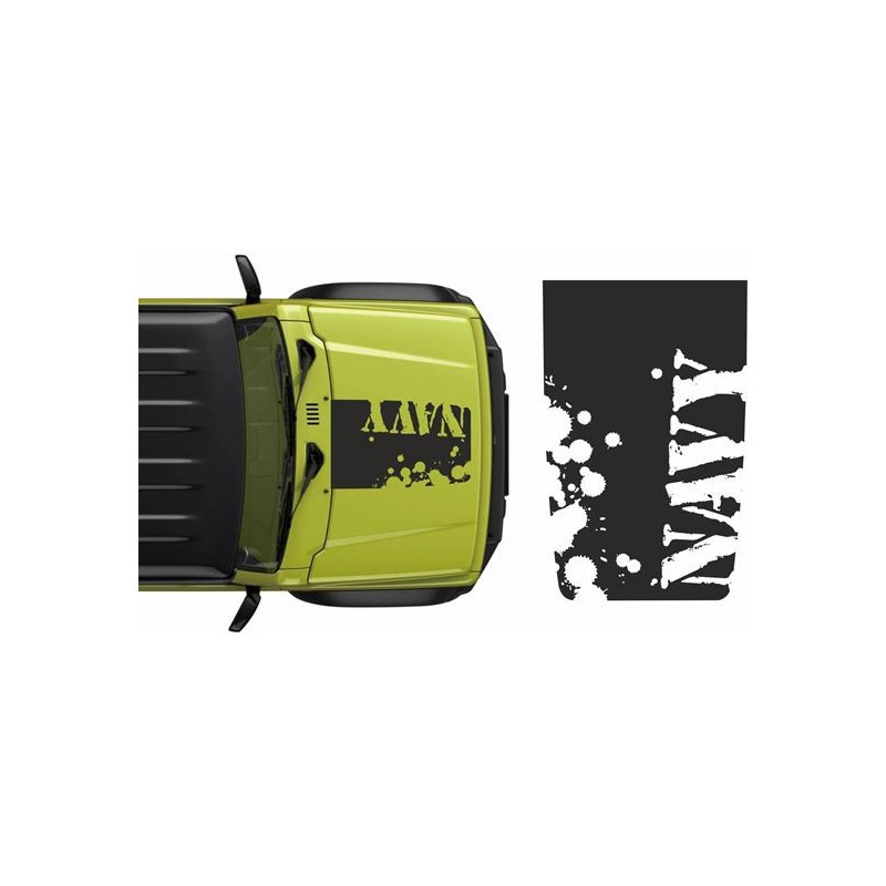 Suzuki Jimmy Military Bonnet AUTOCOLLANT