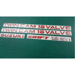 Suzuki Swift 1.3 GTi Twin Cam 16 Valve DECALS