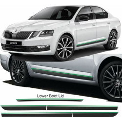 Skoda Octavia 2013-2016 side Stripes DECALS