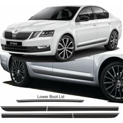 Skoda Octavia 2013-2016  side Stripes AUFKLEBER