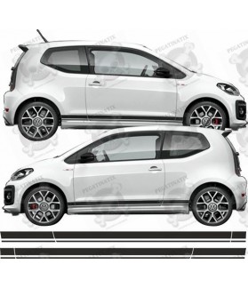 Wolskwagen UP GTI side Stripes STICKERS (Compatible Product)