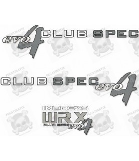 Impreza WRX Club Spec Evo 4 ADESIVOS (Produto compatível)