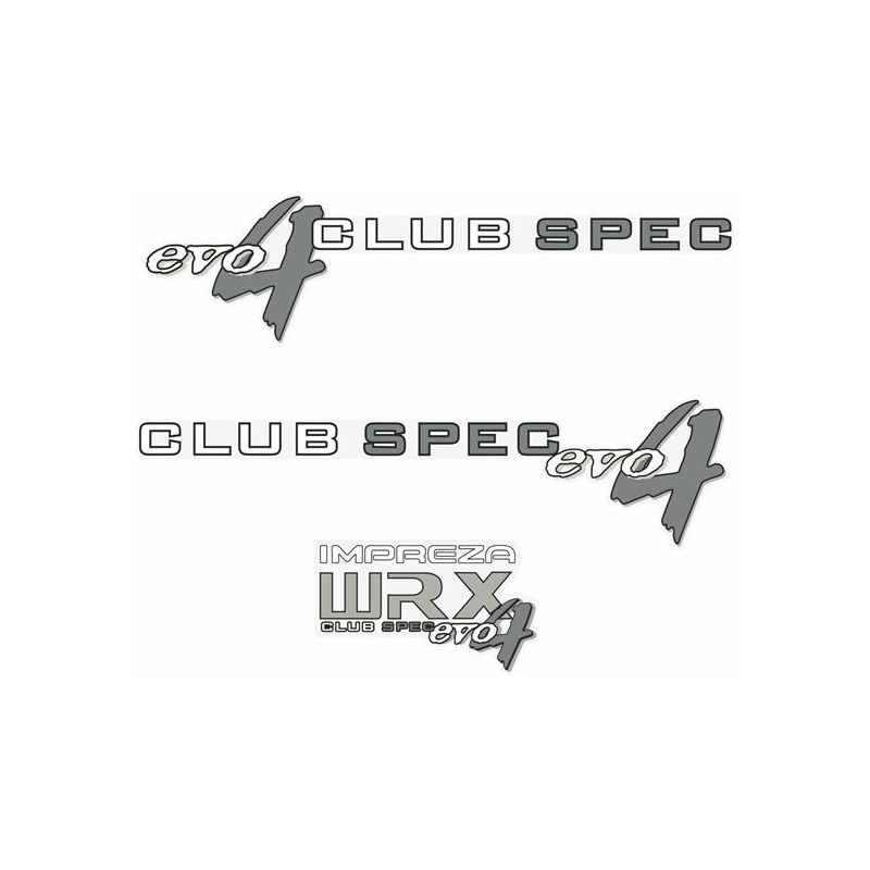 Impreza WRX Club Spec Evo 4 AUTOCOLLANT