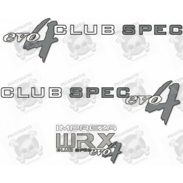 Impreza WRX Club Spec Evo 4 AUTOCOLLANT