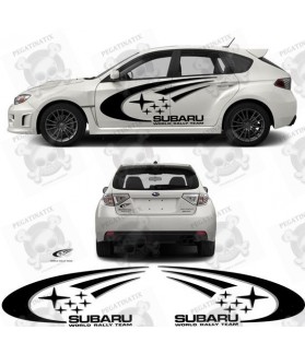 SUBARU Impreza side & rear SWRT ADESIVI (Prodotto compatibile)