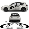 SUBARU Impreza side & rear SWRT ADESIVOS