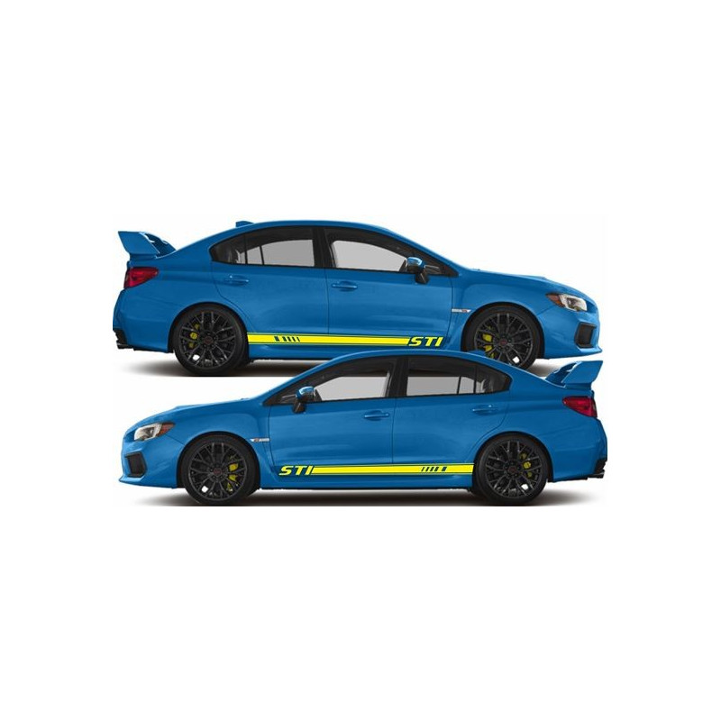 SUBARU WRX VA SWRT side STRIPES DECALS