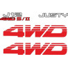 Subaru Justy 4WD J12 ADHESIVOS