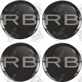 SUBARU Wheel centre Gel Badges Stickers x4
