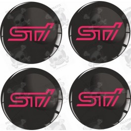 SUBARU Wheel centre Gel Badges Stickers x4