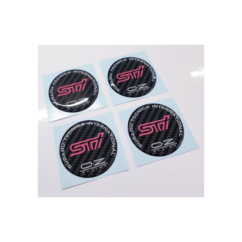 SUBARU Wheel centre Gel Badges adesivos x4
