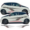 Toyota Aygo side Stripes AUFKLEBER (Kompatibles Produkt)