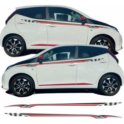 Toyota Aygo side Stripes ADHESIVOS (Producto compatible)
