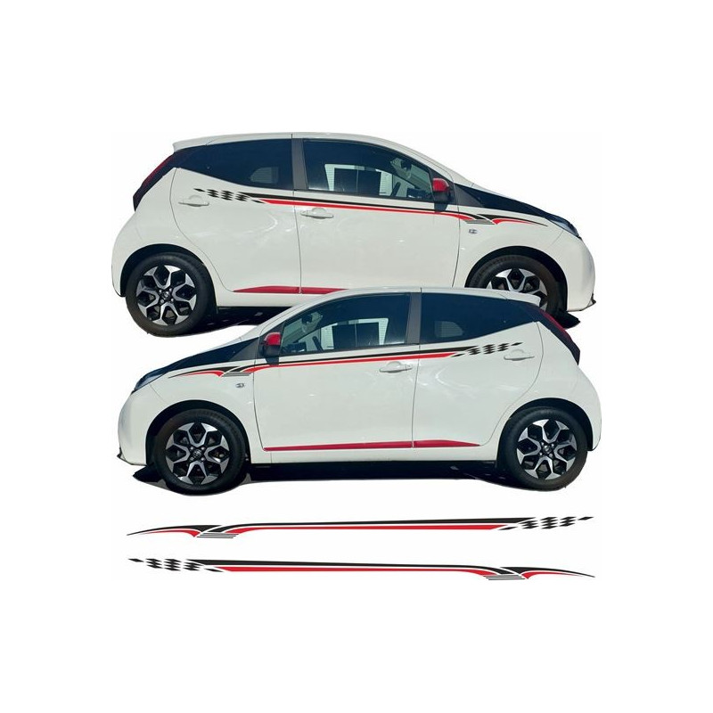 Toyota Aygo side Stripes ADHESIVOS (Producto compatible)