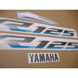 YAMAHA YZF-R125 Year 2022 MATTE BLACK AUTOCOLLANT (Produit compatible)