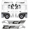 DAF CF Euro 6 side Eagle CF Stickers adesivi (Prodotto compatibile)