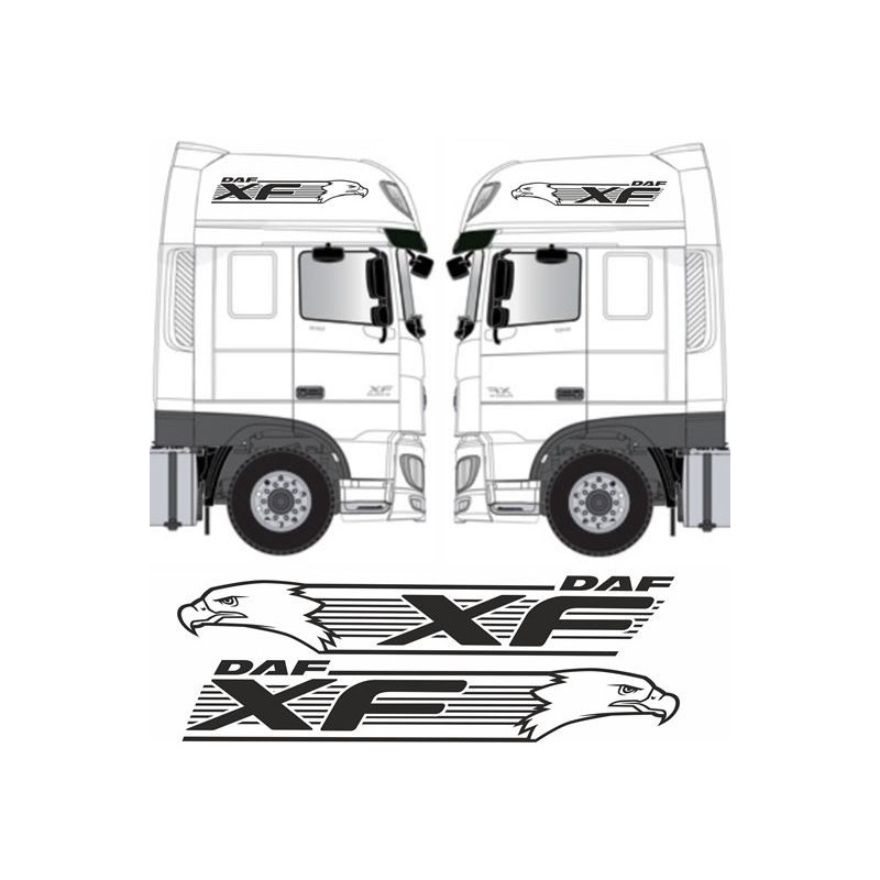 DAF XF Euro 6 side Eagle XF decals (Compatible Product)