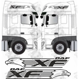 DAF XF Euro 6 side Eagle XF adesivos (Produto compatível)