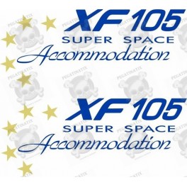DAF XF 105 Super space side cab Stickers (Compatible Product)