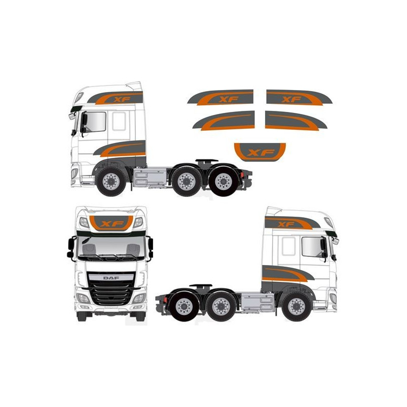 DAF XF Euro 6 Super spacecab Autocollant (Produit compatible)