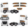 DAF XF Euro 6 Super spacecab Autocollant (Produit compatible)