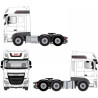 DAF XF Euro 6 Super space aufkleber (Kompatibles Produkt)