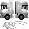 Truck cab Eagle Tribal side Graphics Autocollant (Produit compatible)