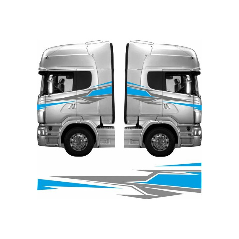 Truck cab full side Graphics adhesivos (Producto compatible)