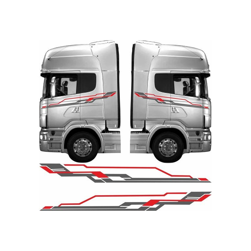 Truck cab full side Graphics adhesivos (Producto compatible)