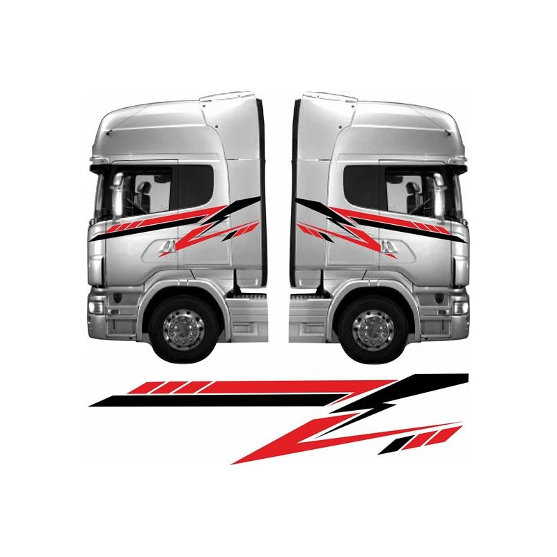 Truck cab full side Graphics adhesivos (Producto compatible)