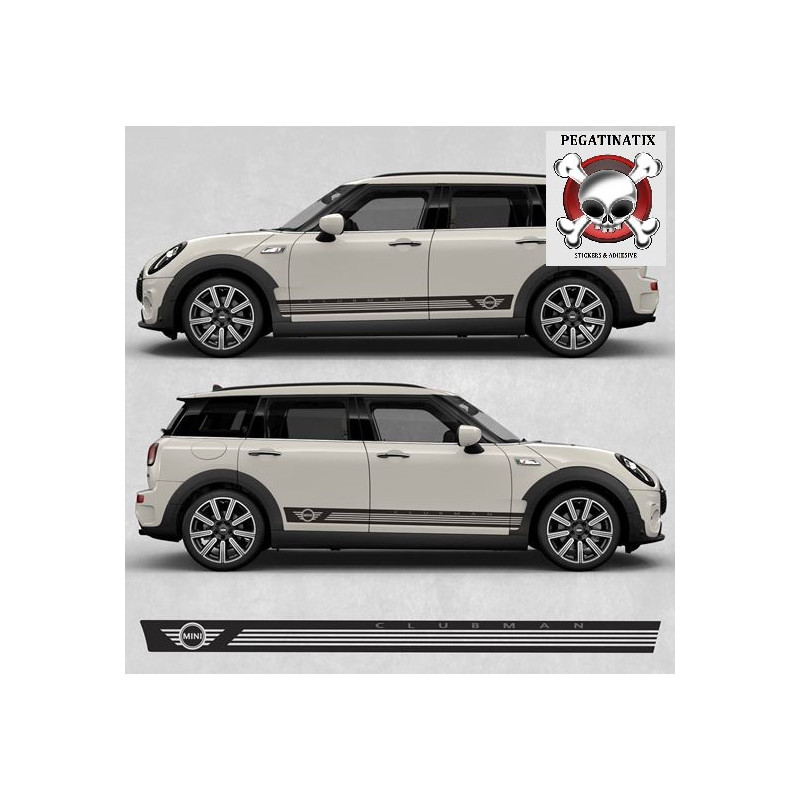 AUFKLEBER Mini Clubamn F54 side Stripes (Kompatibles Produkt)
