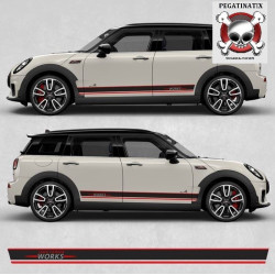 AUFKLEBER Mini Clubamn JCW F54 side Stripes (Kompatibles Produkt)