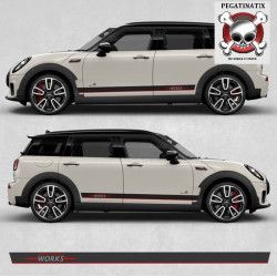 AUFKLEBER Mini Clubamn JCW F54 side Stripes (Kompatibles Produkt)