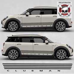 AUFKLEBER Mini Clubamn JCW F54 side Stripes (Kompatibles Produkt)