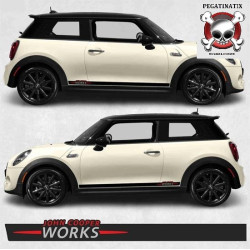 ADESIVOS Mini Clubamn JCW F54 side Stripes (Produto compatível)