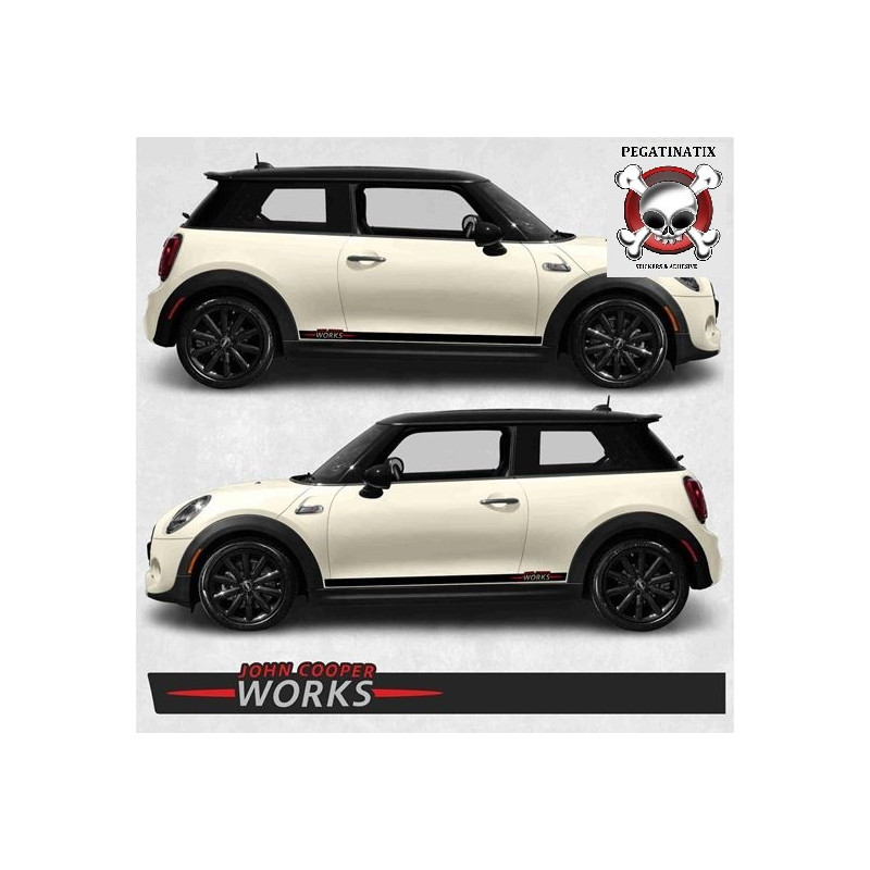 ADESIVOS Mini Clubamn JCW F54 side Stripes (Produto compatível)