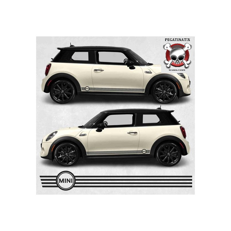 AUTOCOLLANT Mini Clubamn JCW F54 side Stripes (Produit compatible)