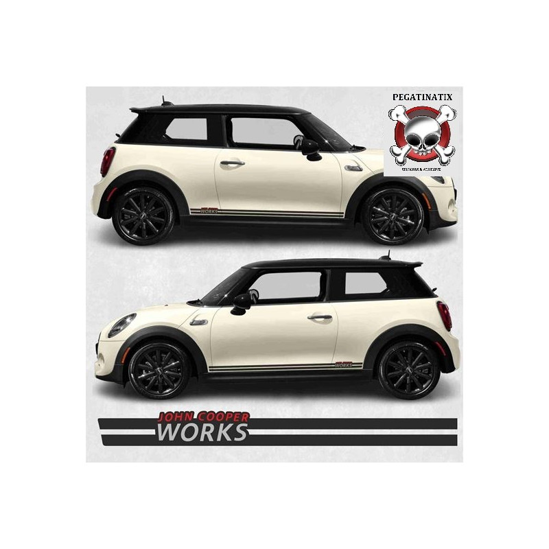 AUFKLEBER MINI Hatchback JCW side Stripes (Kompatibles Produkt)