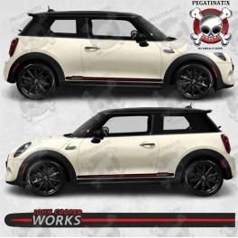 STICKERS MINI Hatchback JCW side Stripes (Compatible Product)